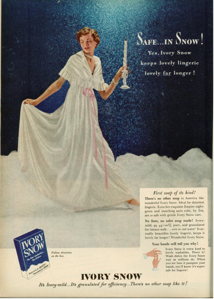 Vintage 1949 Ivory Snow Soap Ad
