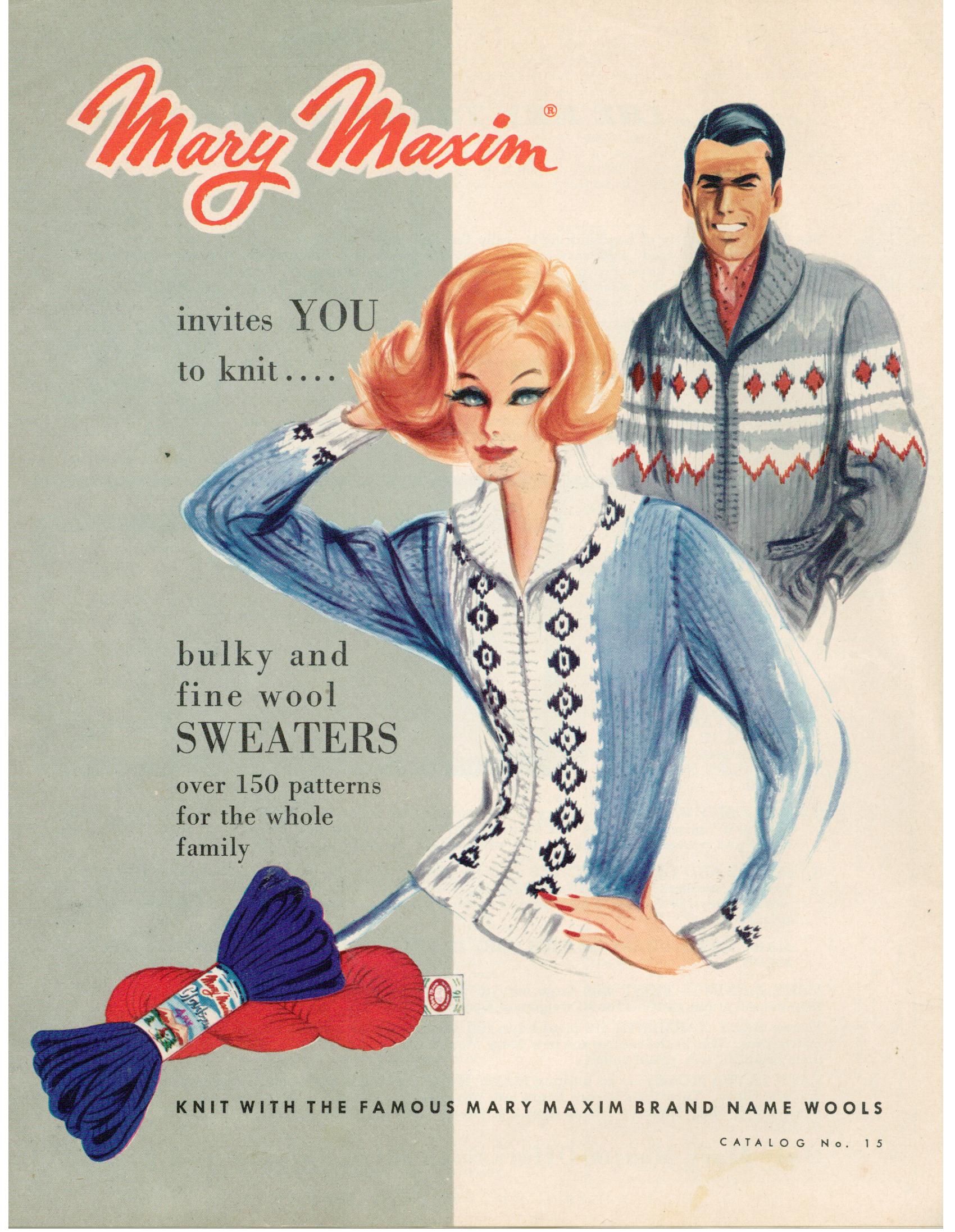 Musings from Marilyn » Those Swell Vintage Mary Maxim Hand Knitted