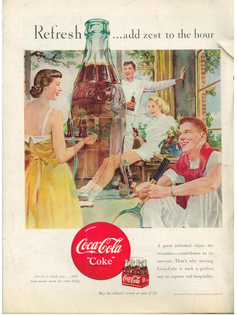 Musings from Marilyn » Refresh…Add Zest With Coca-Cola 1950