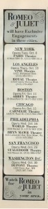 Romeo & Juliet film theaters 1968