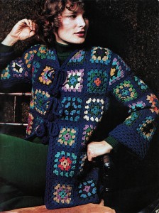 VintageGranny Square Jacket crochet pattern
