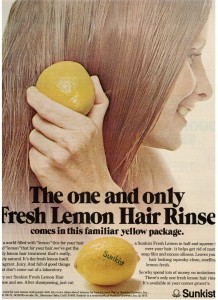 Sunkist Lemon - Hair Rinse 1973