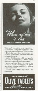 Vintage Dr Edwards Olive Laxative ad 1936