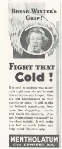 Vintage Mentholatum ad 1936