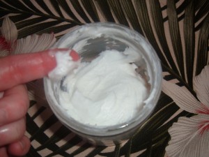 homemade coconut oil argan oil whipped lotion 