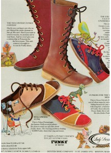 Funky/Dexter shoe ad vintage 1971