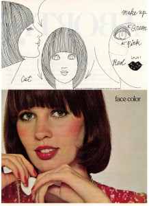 Vintage 1972 hair and makeup