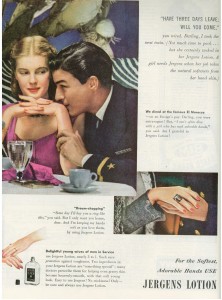 Finnfemme - 1945 Jergens Lotion ad 