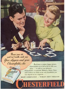 Finnfemme - 1945 Chesterfield cigarettes ad