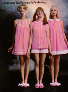 Vintage 1969 Pink Nylon Nightgowns