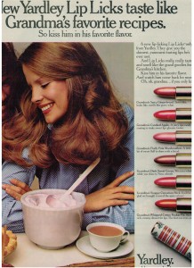 Yardley of London Lip Licks ad vintage 1972