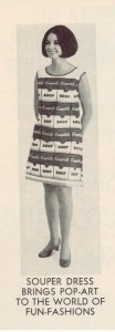 Campbell's Soup Souper Dress ad 1969