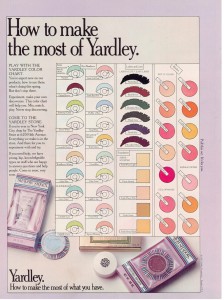 Yardley of London makeup vintage 1972