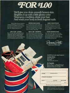 Bonne Bell samples ad vintage 1972