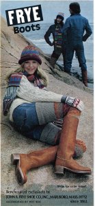 Vintage Frye Boots ad 1975