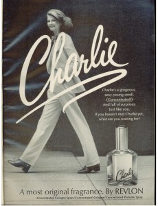 Vintage 1973 Charlie perfume Revlon ad