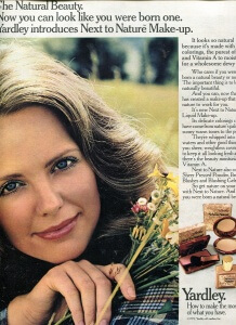 FINNFEMME: Yardley of London Introduces The Natural Beauty, 1972 ad