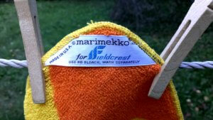 Marimekko for Fieldcrest towels vintage 1972 | Finnfemme Blog