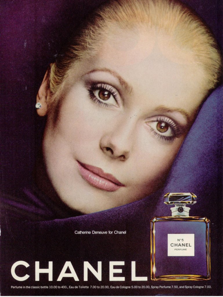 Musings from Marilyn » Classic Catherine Deneuve for Chanel No. 5 Perfume,  1974