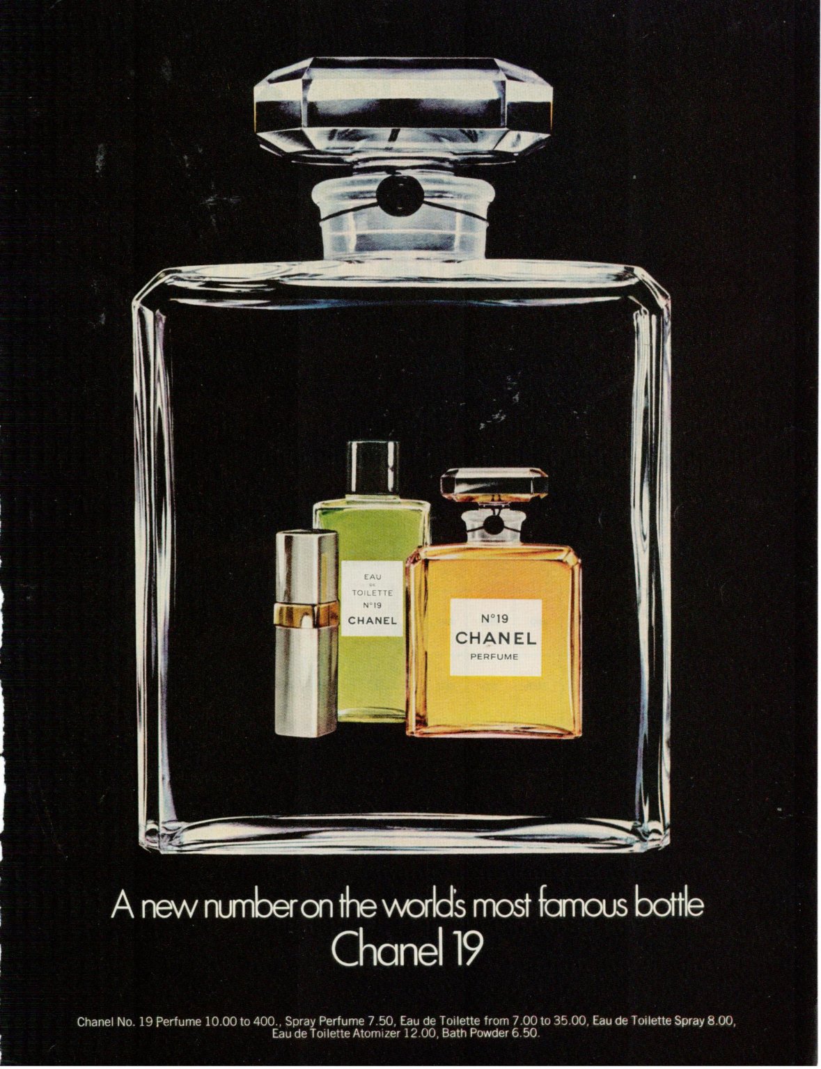 Musings from Marilyn » The New Chanel No. 19 Perfume, 1974
